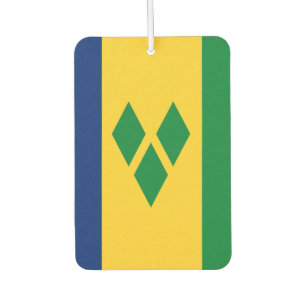 St Vincent and the Grenadines Flag Vincy Air Freshener