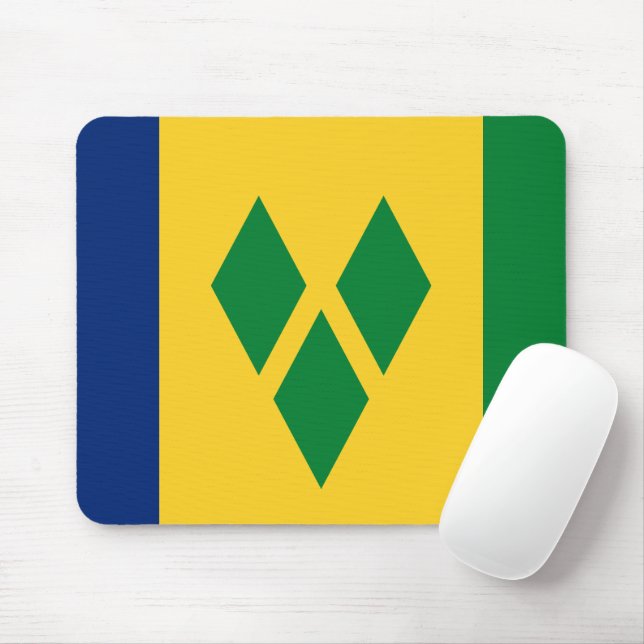 St Vincent and the Grenadines Flag Vincy Mouse Pad (With Mouse)