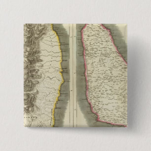 St Vincent, Barbadoes 2 Inch Square Button