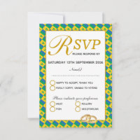 ST VINCENT Christian Wedding Carte de réponse RSVP