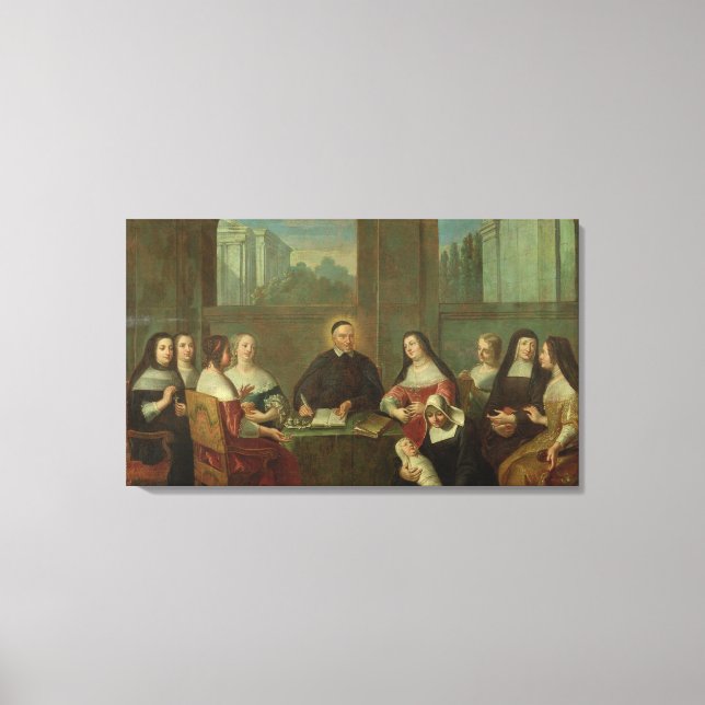 St. Vincent de Paul and the Sisters of Charity Canvas Print (Front)