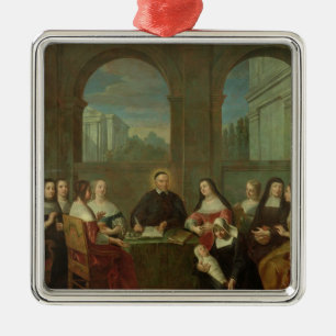 St. Vincent de Paul and the Sisters of Charity Metal Ornament