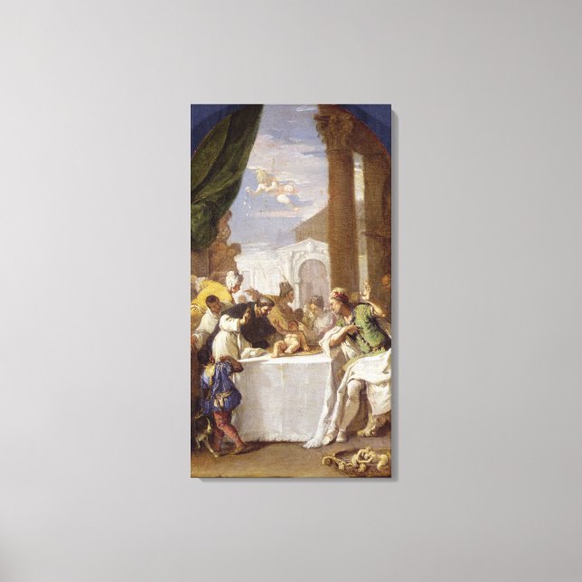 St. Vincent Ferrer performing a miracle Canvas Print (Front)