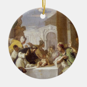 St. Vincent Ferrer performing a miracle Ceramic Ornament