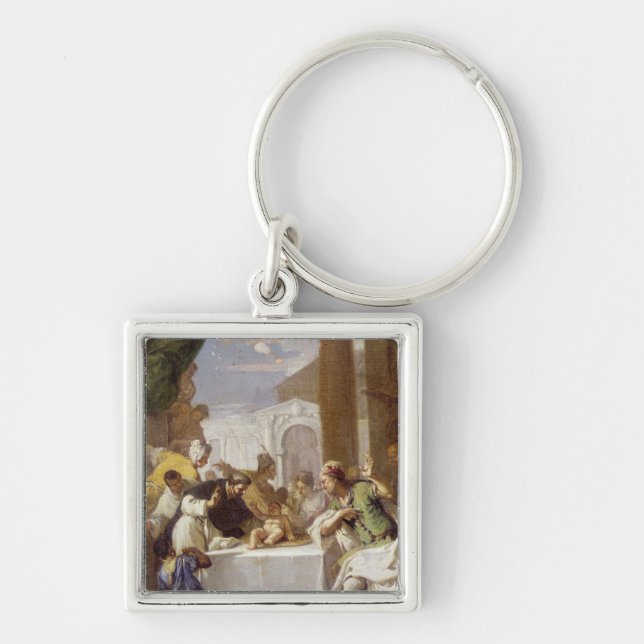 St. Vincent Ferrer performing a miracle Keychain (Front)