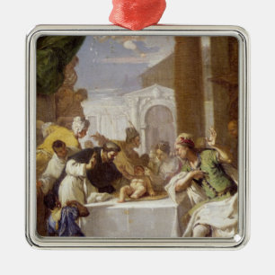 St. Vincent Ferrer performing a miracle Metal Ornament
