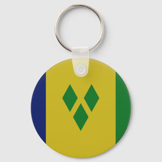 St Vincent flag  Keychain (Front)