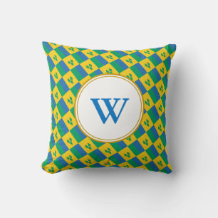 ST VINCENT GRENADINES Monogram Blessed Nation Throw Pillow