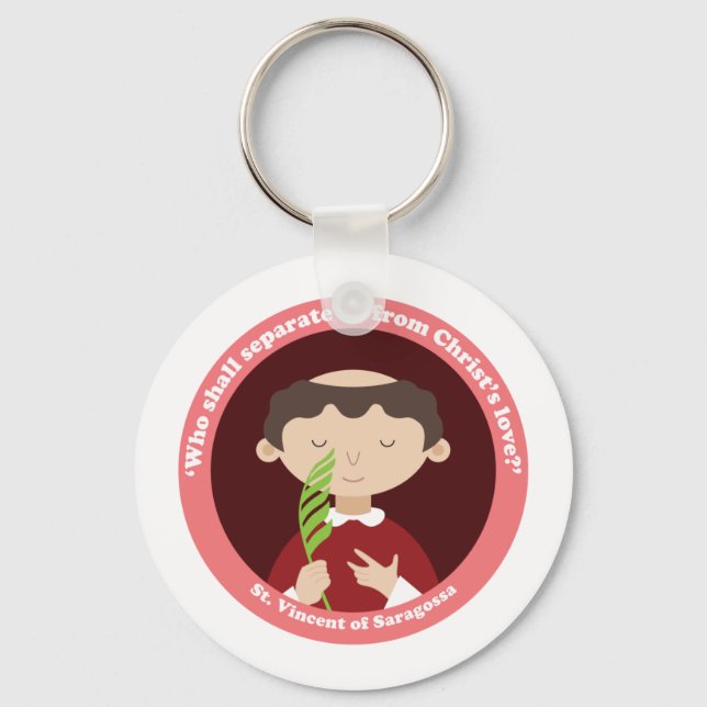 St. Vincent of Saragossa Keychain (Front)