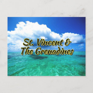 St. Vincent & The Grenadines sea sky Postcard