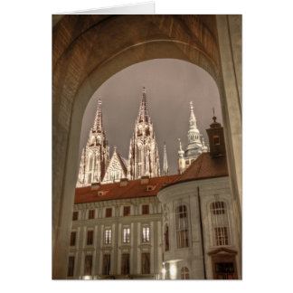 St.Vitus Towers Prague Castle Night