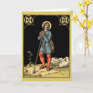 St. Wendelin Herding Sheep Card