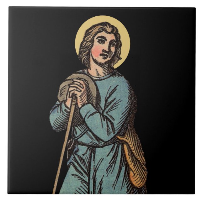 St. Wendelin Herding Sheep Tile (Front)