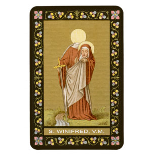 St. Winifred of Wales (P 002) Magnet