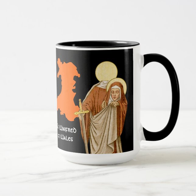 St. Winifred of Wales (P 002) Mug (Right)