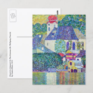 St. Wolfgang Church by Gustav Klimt, Victorian Art Postcard