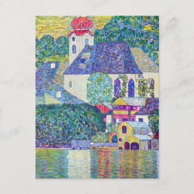 St. Wolfgang Church by Gustav Klimt, Victorian Art Postcard (Front)
