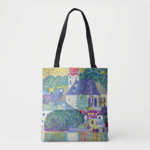 St. Wolfgang Church by Gustav Klimt, Victorian Art Tote Bag