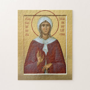 St. Xenia of Petersburg Orthodox Christian Icon Jigsaw Puzzle