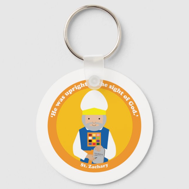 St. Zachary Keychain (Front)