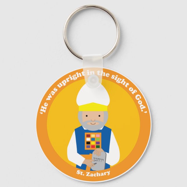 St. Zachary Keychain (Front)