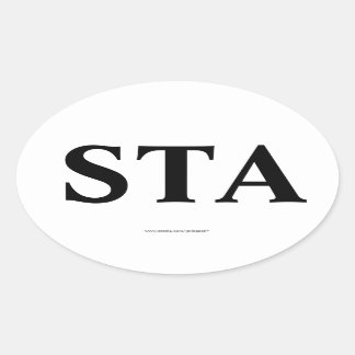 "STA" St. Augustine FL Oval Bumper Sticker