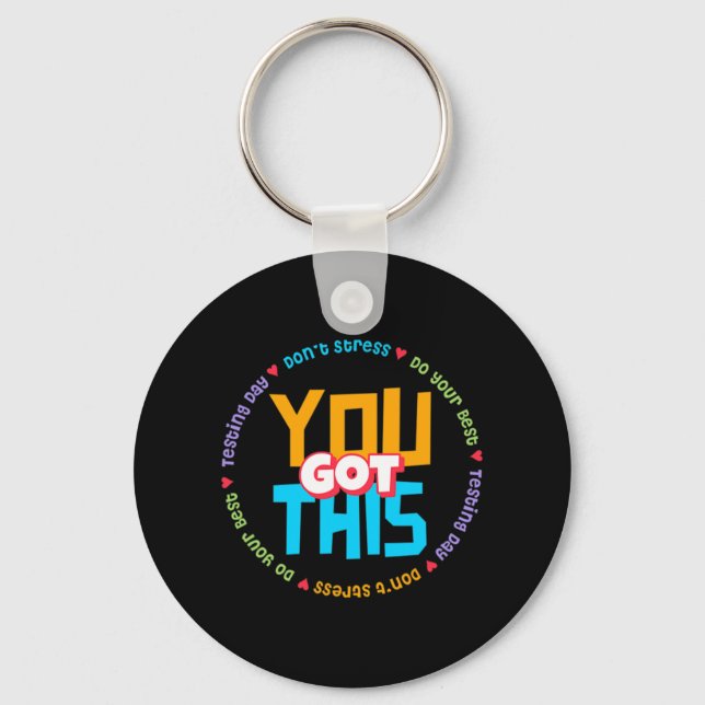 Staar Day Mode On Teacher Testing  Keychain (Front)