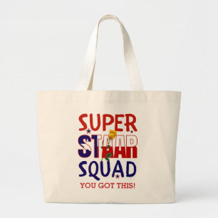 Staar Texas Test Day Teacher Motivational Large Tote Bag