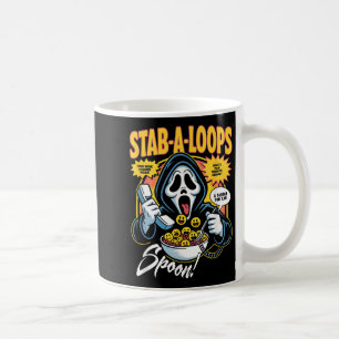 Stab-a-loops Horror Cereal Box Halloween  Coffee Mug