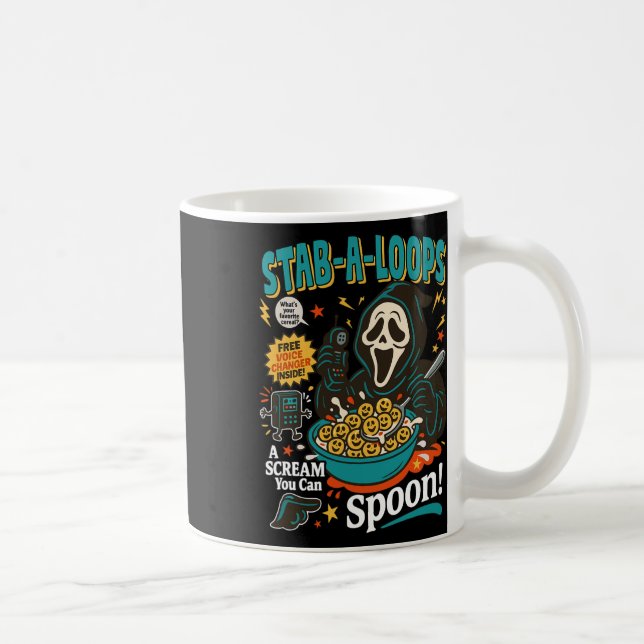Stab-a-loops Horror Cereal Box Halloween Killer Br Coffee Mug (Right)