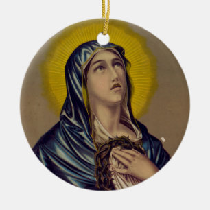 Stabat Mater Our Lady of Sorrows Ceramic Ornament