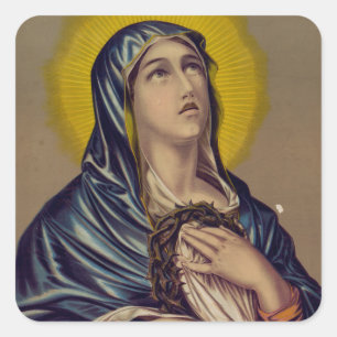 Stabat Mater Our Lady of Sorrows Square Sticker