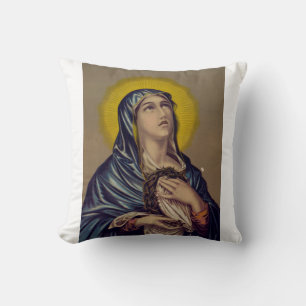 Stabat Mater Our Lady of Sorrows Throw Pillow