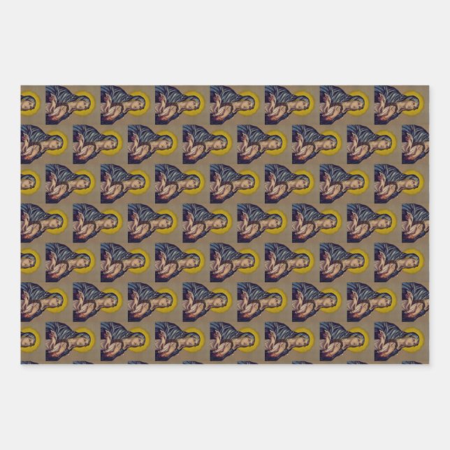 Stabat Mater Our Lady of Sorrows Wrapping Paper Sheet (Front)