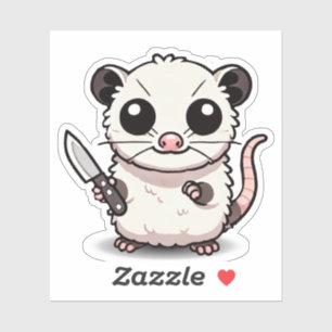 Stabbility: The Kawaii Possum Vinyl Sticker