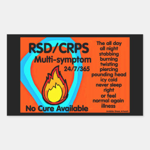 Stabbing Burning Twisting...RSD/CRPS Sticker