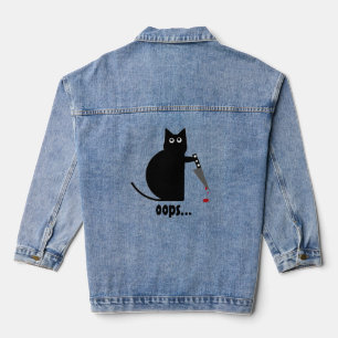 Stabby Cat Denim Jacket