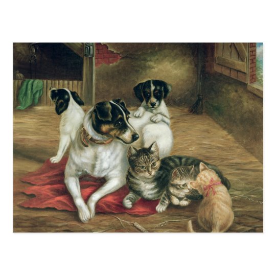 Stable friends postcard