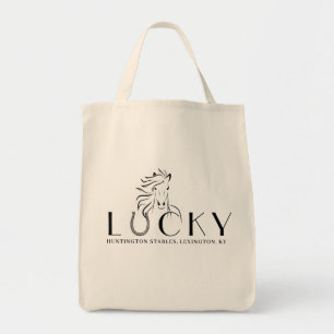 Stable or Horse Name Lucky Horseshoe Rider Boots  Tote Bag