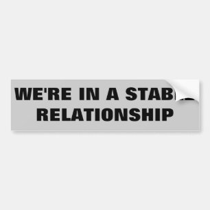 Stable Relationship / Horse Trailer Bumper Sticker