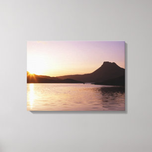 Stac Pollaidh sunset Scotland Canvas Print