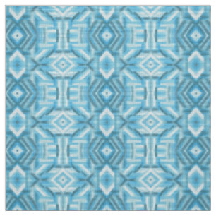 Staccato Light Blue Abstract Soft Pastel Art Fabric