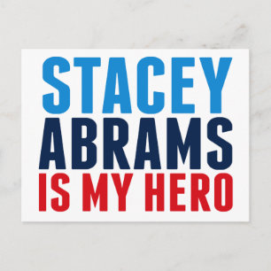Stacey Abrams is My Hero Postcard