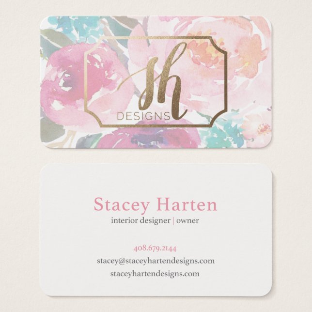 Stacey Harten Designs Business Card (Front & Back)