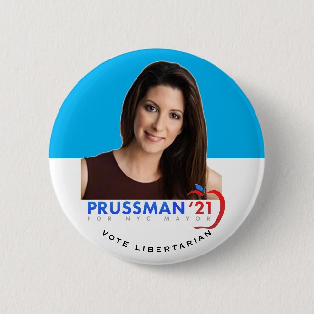 Stacey Prussman NYC Mayor 2021 2 Inch Round Button (Front)