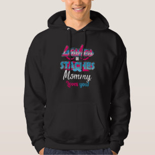 Staches Or Lashes Mommy Loves You Best Gender Reve Hoodie