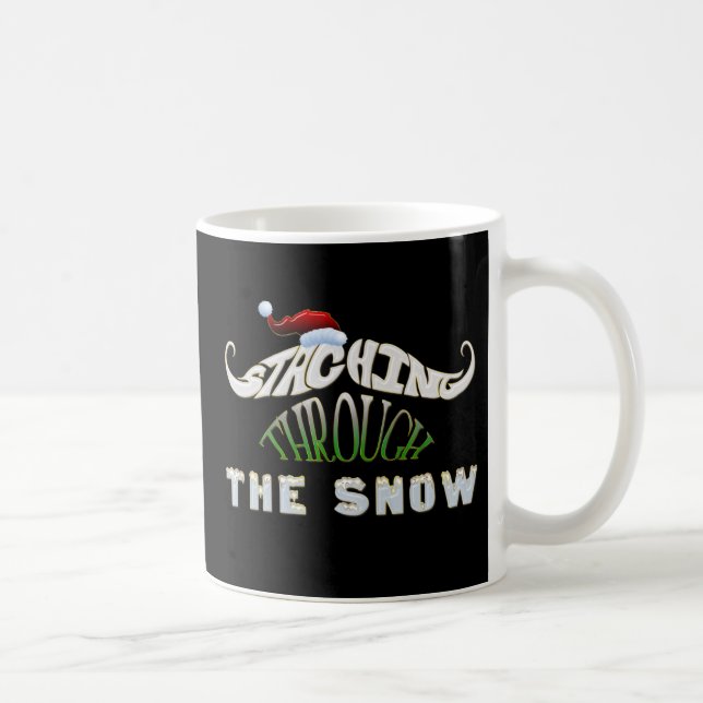 Staching Through the Snow Coffee Mug (Right)