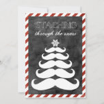 'Staching Through the Snow, Photo Christmas Card<br><div class="desc">This fun card will bring the season to you and yours. Inside font is fully customizable. Have a great season!</div>