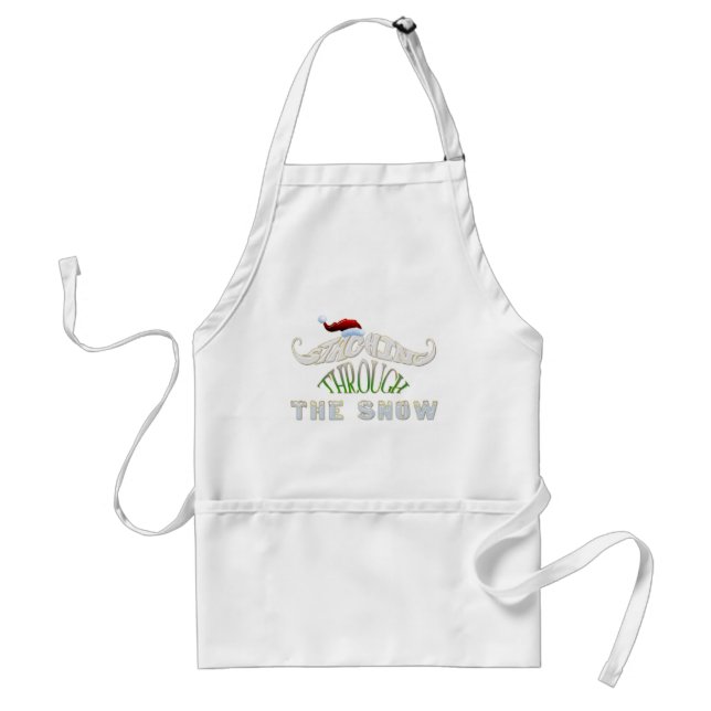 Staching Through the Snow Standard Apron (Front)