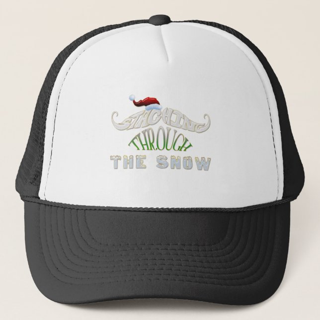 Staching Through the Snow Trucker Hat (Front)